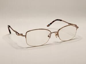 Bulova Eyeglasses, Frames Only, Alamosa, 52-17-135, Metal, Rose Gold, Half Rim